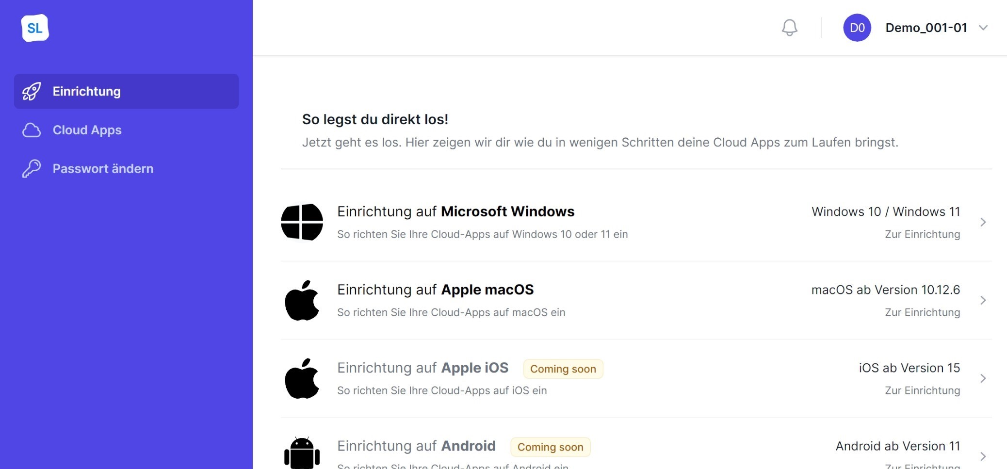 Selbstläufer PORTAL – Anwendungsübersicht